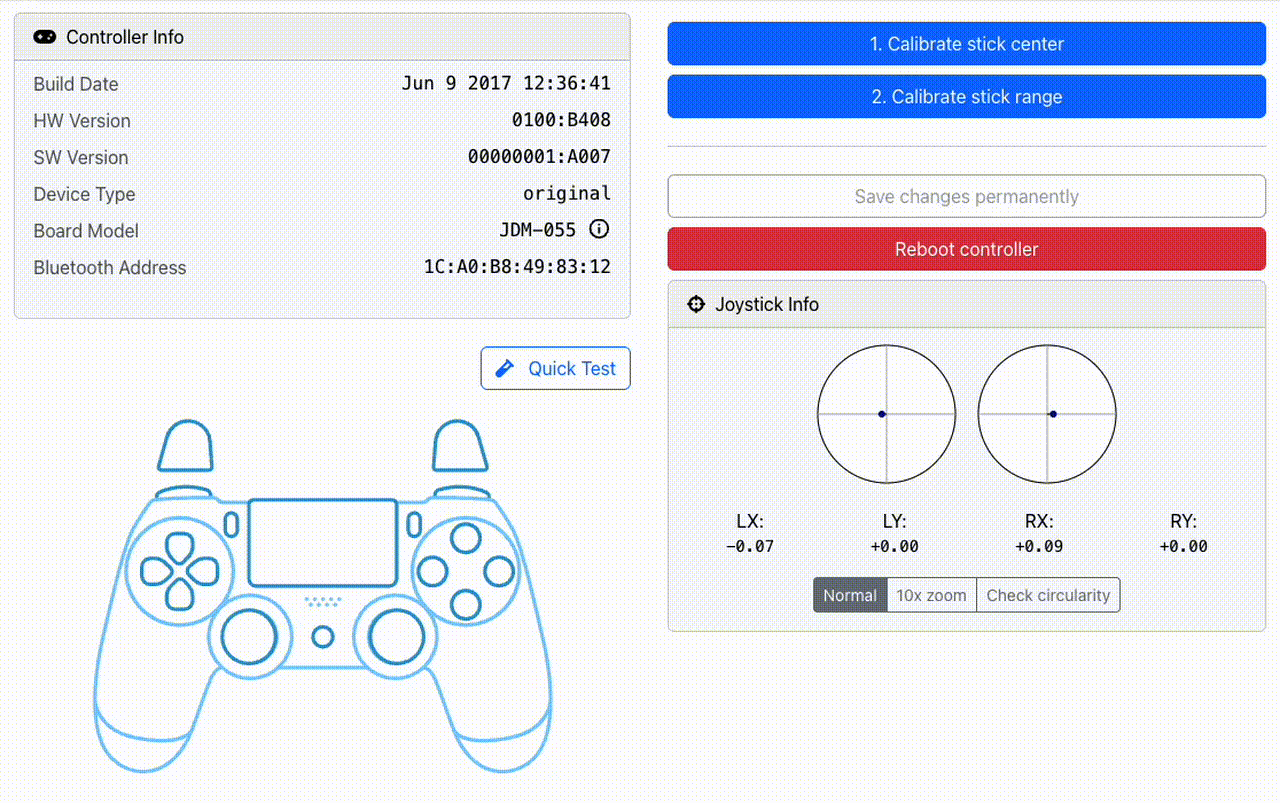 Dualshock 4 drift visualized